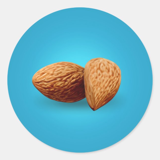 Sticker Rond Deux amandes (Devant)