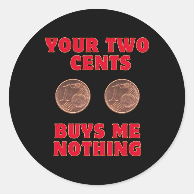 Sticker Rond Deux cents (Devant)