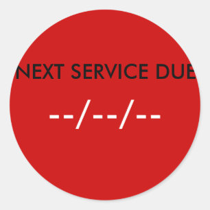 STICKER ROND DEUXIÈME SERVICE, —/—/—