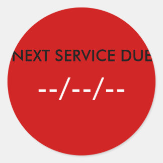 STICKER ROND DEUXIÈME SERVICE, —/—/—