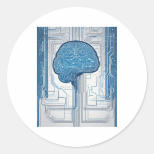 Sticker Rond Développeur Code Logique Géométrique Tee pour En