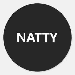 Sticker Rond Développeur de muscles 100% Natty