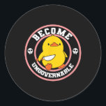 Sticker Rond Devenez ingouvernable Duck Couteau Drôle Drôle Duc<br><div class="desc">Devenez ingouvernable Duck Knife Drôle Drôle Duck Citation mème</div>