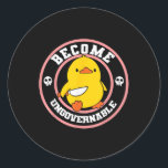 Sticker Rond Devenez ingouvernable Duck Couteau Drôle Drôle Duc<br><div class="desc">Devenez ingouvernable Duck Knife Drôle Drôle Duck Citation mème</div>