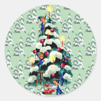 STICKER ROND DÉVERSEMENT DE L'ARBRE PAR SHARON SHARPE