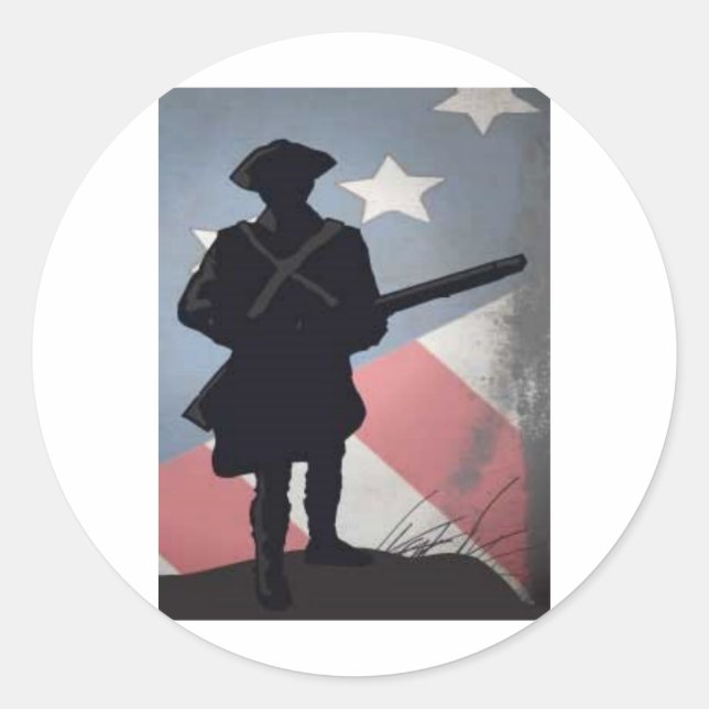 STICKER ROND DEVIS PATRICK HENRY 2.0 (Devant)