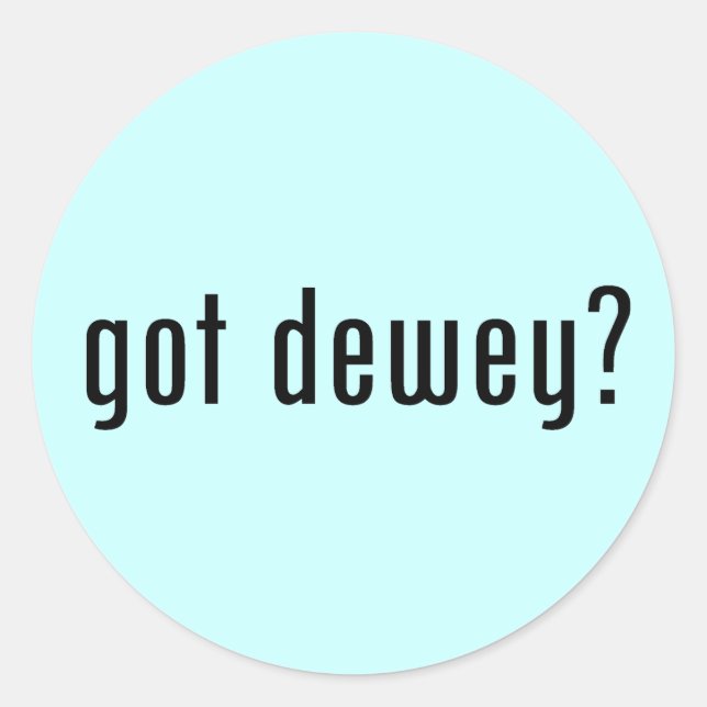 Sticker Rond dewey ? (Devant)