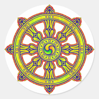 Sticker Rond Dharma Chakra