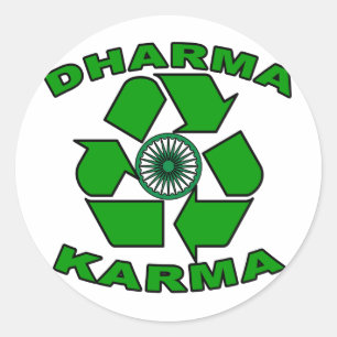 Sticker Rond Dharma Karma Eco Design