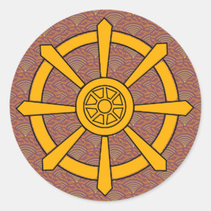 Sticker Rond Dharma Wheel