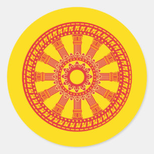 Sticker Rond Dharmacakra - (Thaïlande) Conception