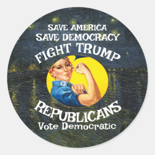 Sticker Rond DHS CBP Amérique patriotique Train Maga Empathie I