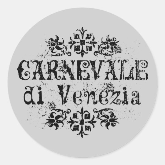 Sticker Rond Di Venezia de Carnevale