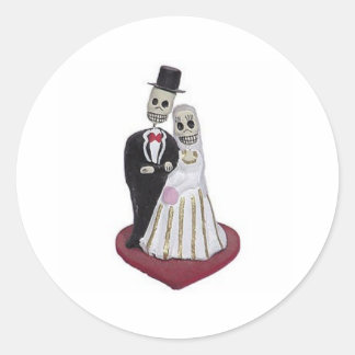 Sticker Rond Dia de los Muertos