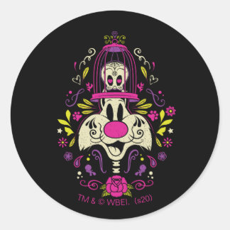 Sticker Rond Día De Los Muertos TWEETY™ & SYLVESTER™