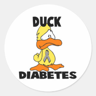 Sticker Rond Diabète de canard