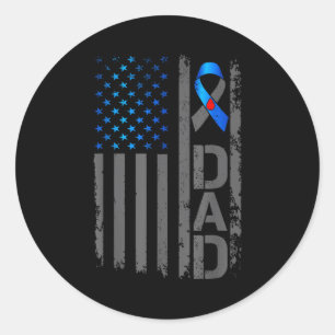Sticker Rond Diabète de type 1 Sensibilisation T1d Papa de guer