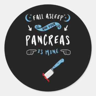 Sticker Rond Diabète Type 1 2 Patients diabétiques Pancréas Sur