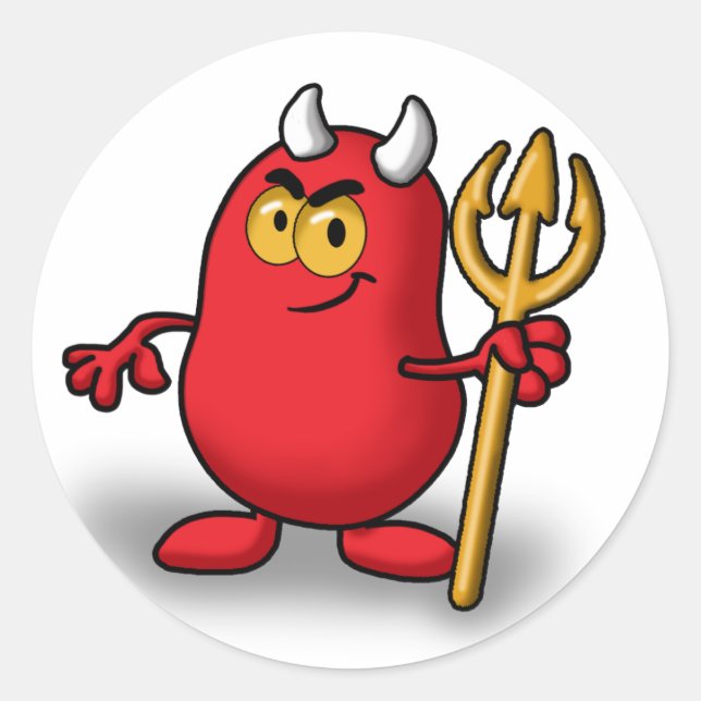 Sticker Rond Diable (Devant)