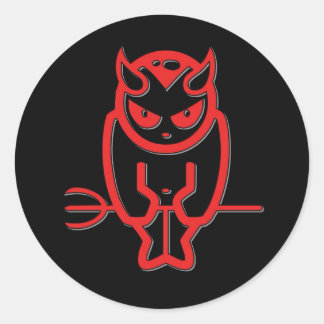 Sticker Rond Diable