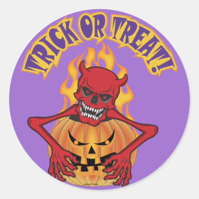 Sticker Rond Diable (Devant)