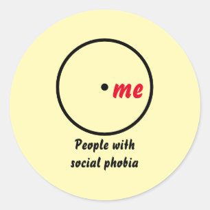 Sticker Rond Diagramme de Venn diagnostic unique