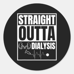 Sticker Rond Dialyse Personnel Patient Infirmière Détenteur de