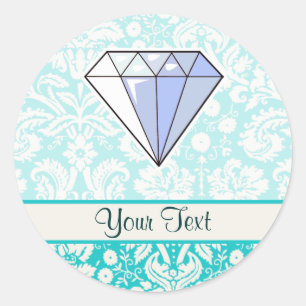 Sticker Rond Diamant ; mignon