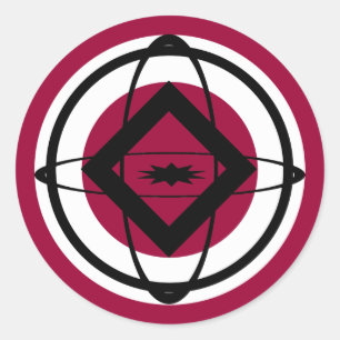 Sticker Rond Diamant, sphères, ellipses