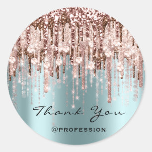 Sticker Rond Diamants de maquillage de Merci