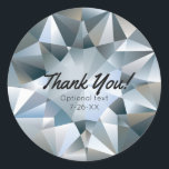 Sticker Rond Diamond Bling Bijoux Élégante Partie de bijoux<br><div class="desc">Diamond Bling Jewelry Elegant Jewel Party Favoriser Stickers. Customisez avec le texte que vous voulez.</div>