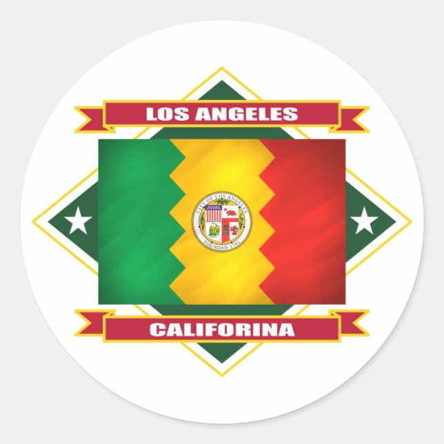 Sticker Rond Diamond de Los Angeles (Devant)