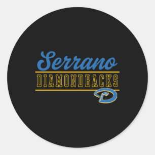 Sticker Rond Diamondbacks de l'école secondaire de Serrano C4