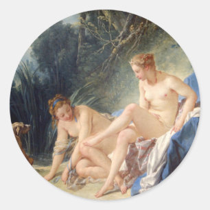 Sticker Rond Diana quitte son bain