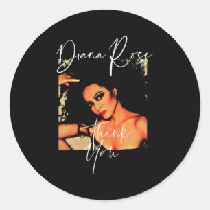 Sticker Rond Diana Ross Super Star