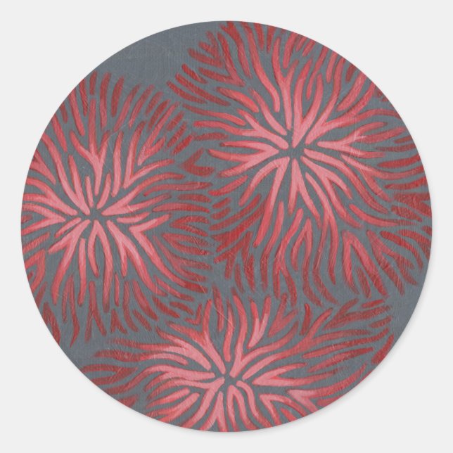 Sticker Rond Dianthus II 2-up (Devant)
