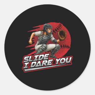Sticker Rond Diapositive de lanceur doux Je vous oserai Créatio