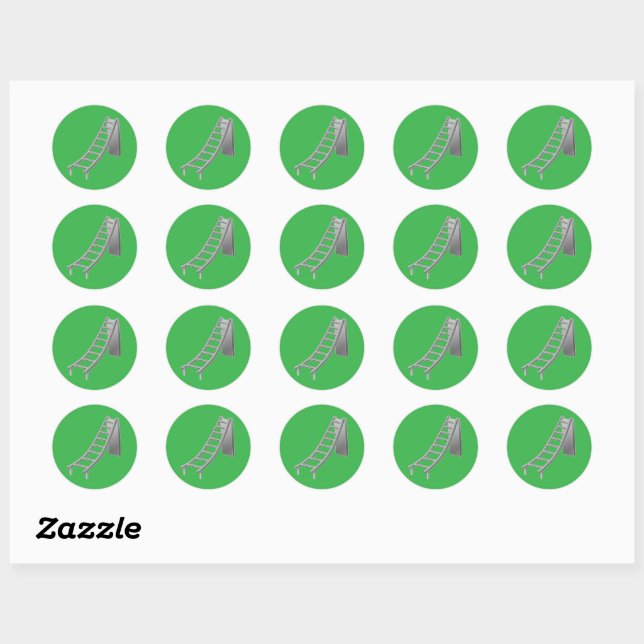 Sticker Rond Diapositive inversée - (Feuille)