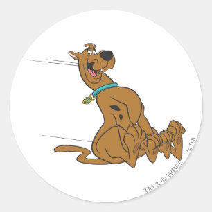 Sticker Rond Diapositive Scooby-Doo