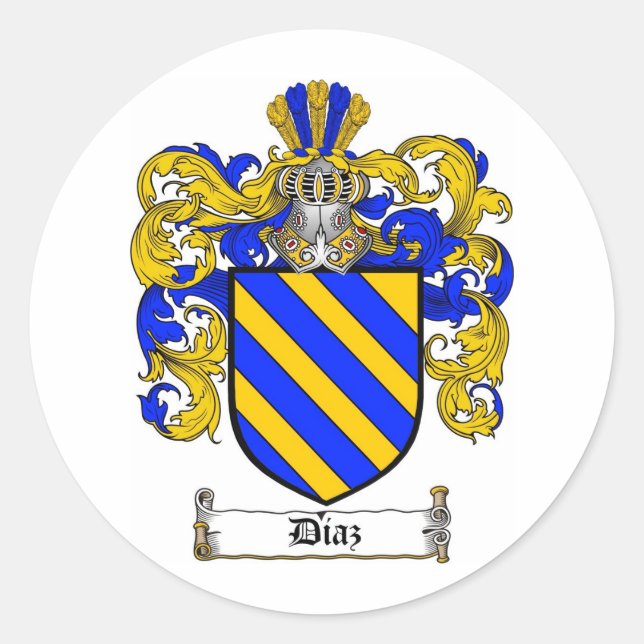 STICKER ROND DIAZ FAMILLE CREST - DIAZ BRAS (Devant)