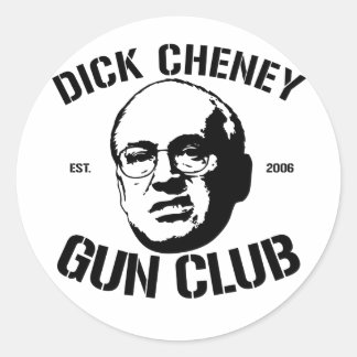 Sticker Rond Dick Cheney Gun Club
