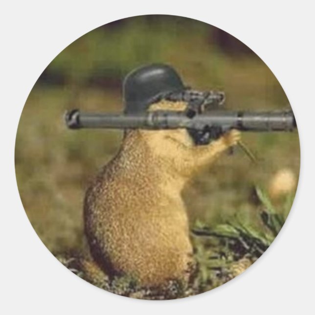 Sticker Rond Die Fox (Devant)