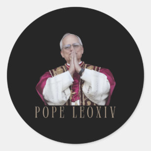 Sticker Rond Dieu bénisse le pape Léon Xiv 26e pape