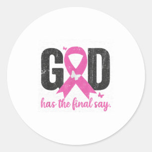 Sticker Rond Dieu chrétien dernier mot sein