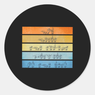 Sticker Rond Dieu entend prier Sourde Sensibilisation Sourde Si