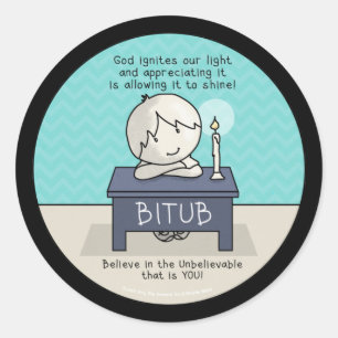 Sticker Rond Dieu fait éclater notre lumière