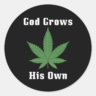 Sticker Rond Dieu grandit lui-même