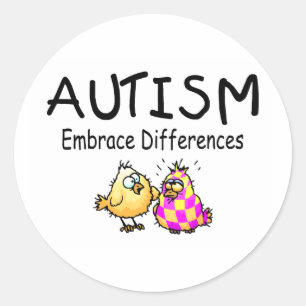 Sticker Rond Différences d'étreinte (PY)