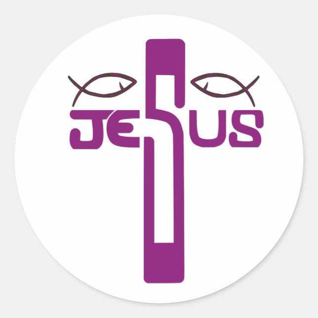 Sticker Rond dimanche de la Résurrection de Jésus (Devant)