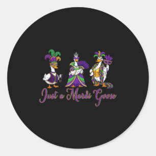 Sticker Rond Dinde de Mardi Gras 2026 Cadeau Drôle Tee Hommes,f